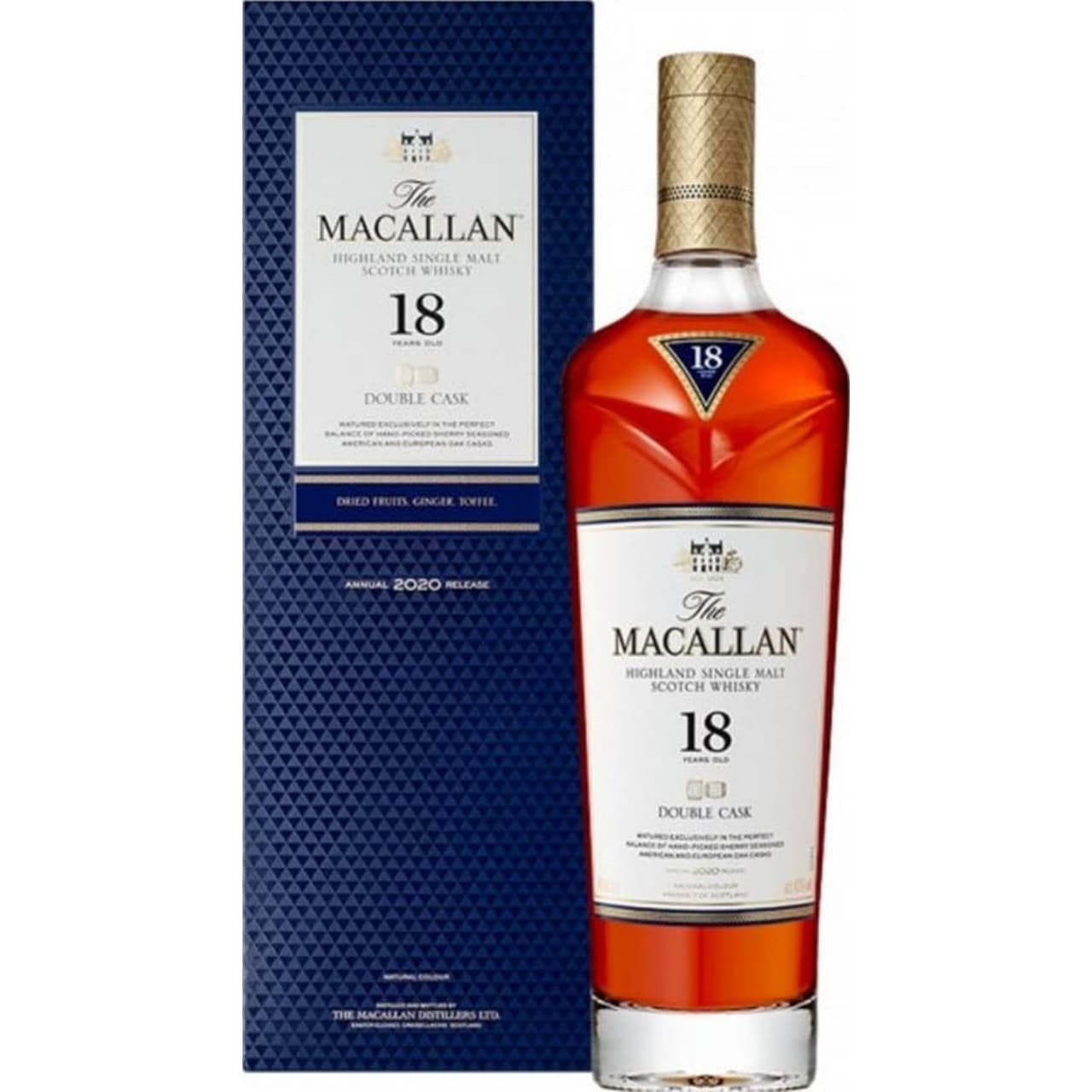 Product Image - The Macallan Double Cask 18 Year Old Single Malt Whisky