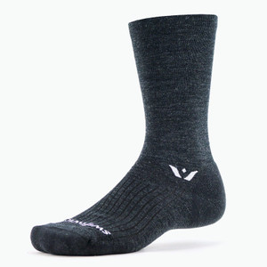 Swiftwick Pursuit 7 Merino Cycling Socks - Coal Swiftwick Pursuit 7 Merino Cycling Socks - Coal