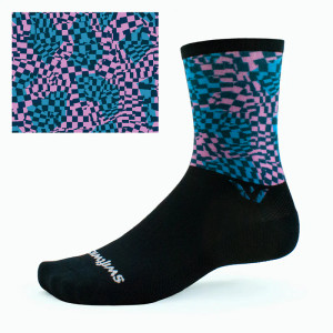 Swiftwick Vision 6 Impression Socks - Checkered