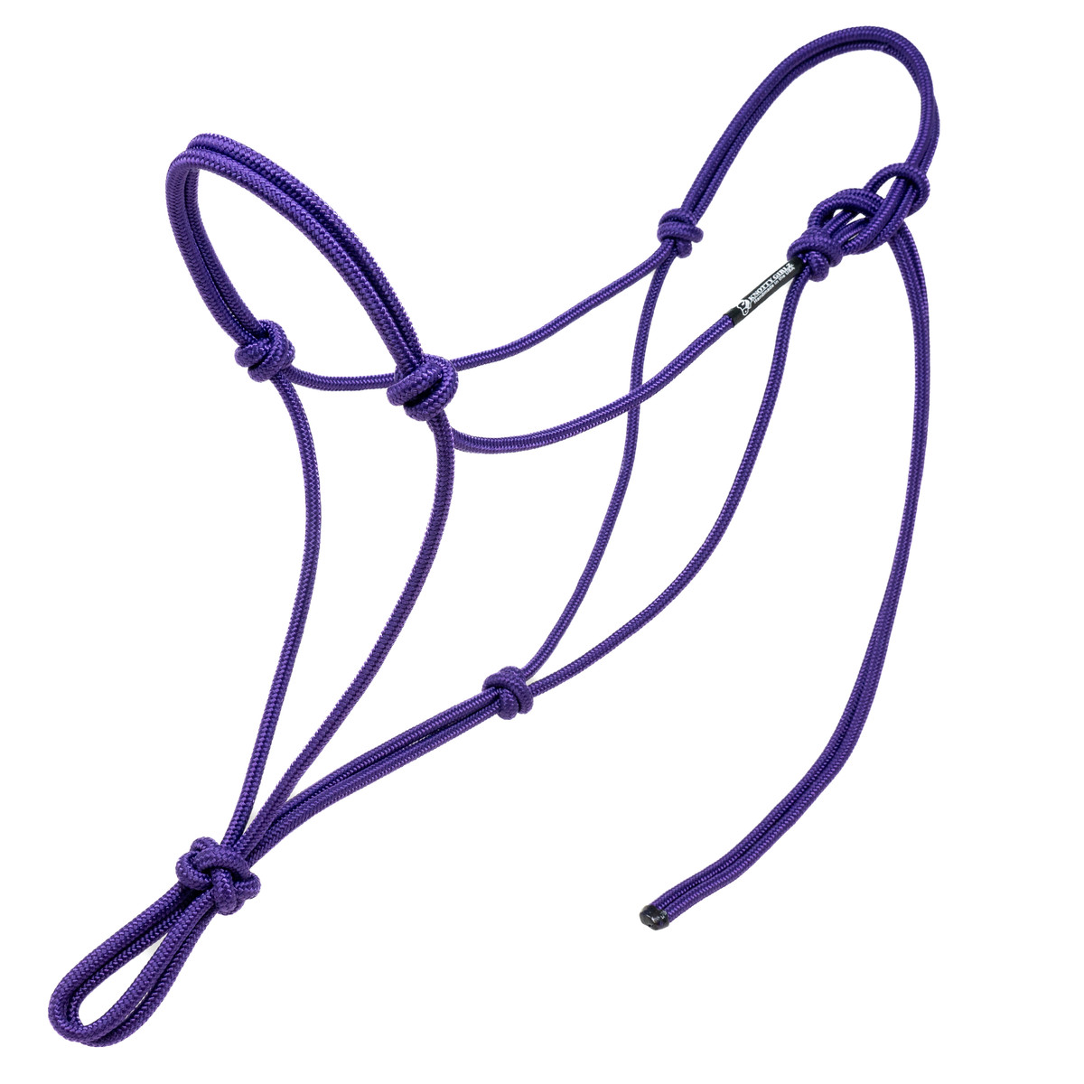 Stiff natural horsemanship halter made from premium polyester halter cord Stiff natural horsemanship halter made from premium polyester halter cord