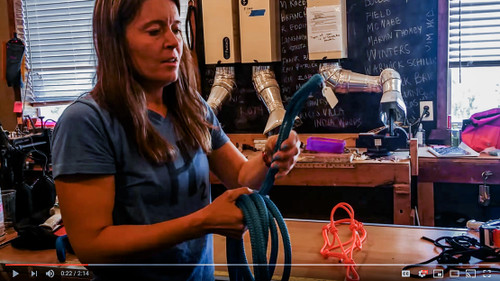 How Eye Spliced Loop Lead Ropes tie into a Horse Rope Halter