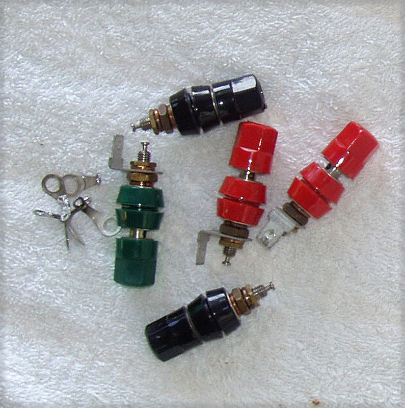 Assorted Colours High Current TERMINAL POSTS (Ex KEPCO BOP 50-8M Test ...