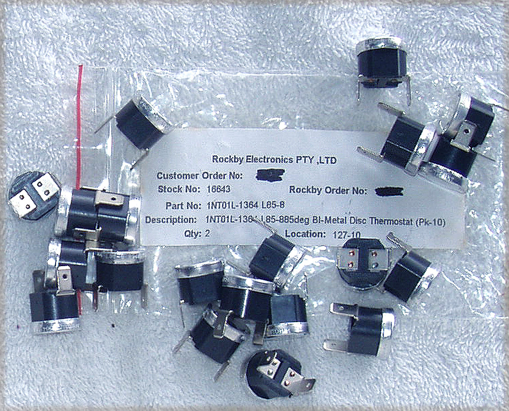 KLIXON (USA) BiMetallic Thermal Switch +85C Activate NEW Old Stock