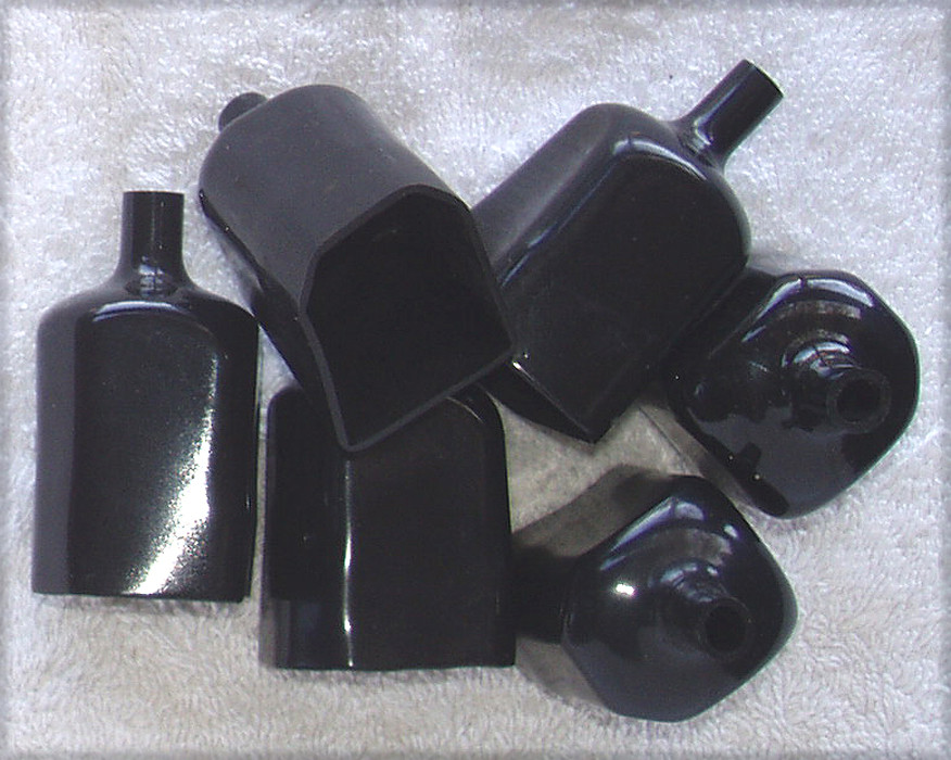 Panel Mount IEC SOCKET Flexible Safety Boot 40mm Length (NEW Old Stock)