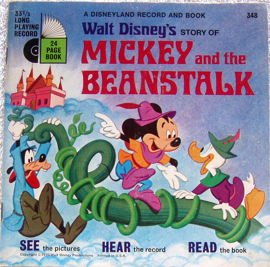 Childrens See Read & Hear DISNEYLAND Mickey And The Beanstalk