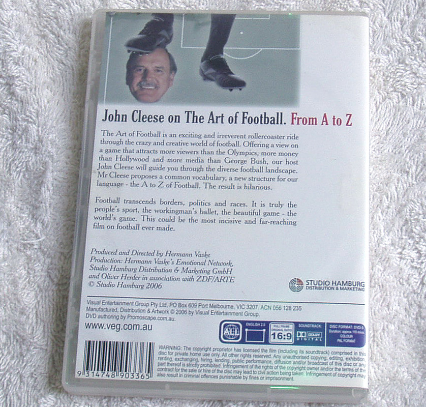 John Cleese Football Comedy - John Cleese On The Art Of Football A to Z DVD 2006