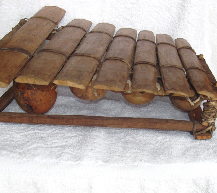 West African musical instrument - 7 Key Fixed Key Balafon