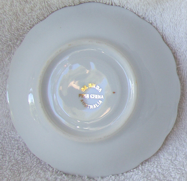 ST KILDA Porcelain Demi Saucer (22 Ct Gold Gilded) ONLY