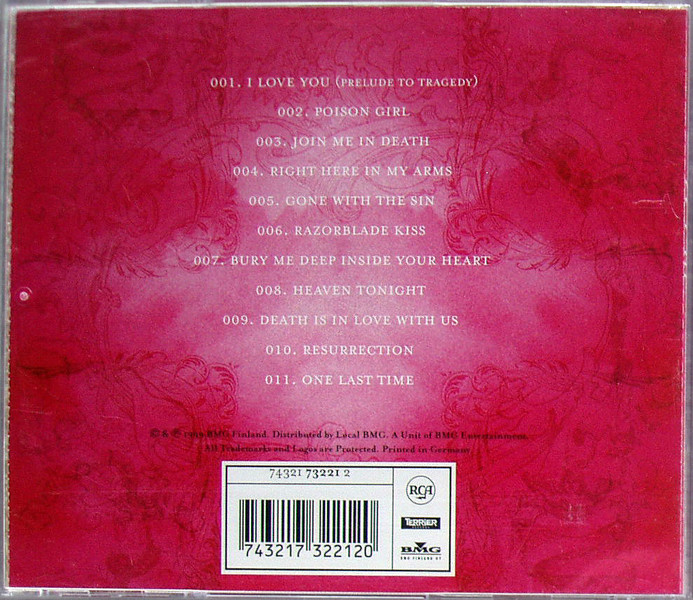 Goth Metal HIM Razorblade Romance CD 2005