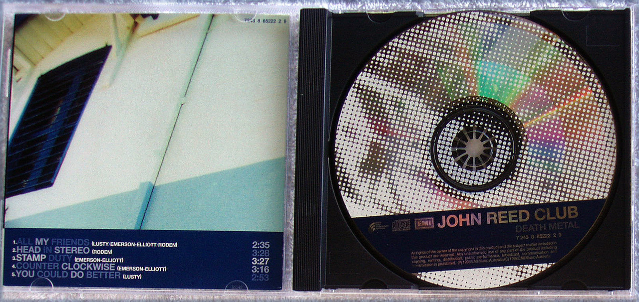 John Reed Band Indie Rock THE JOHN REED CLUB Death Metal EP CD 1998
