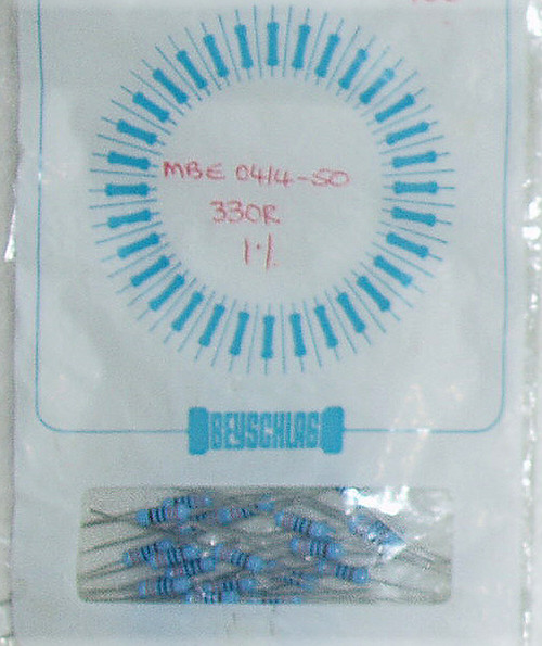 VISHAY BEYSCHLAG 330R Ohm 1W 1%  MBE0414-50 Series Metal Film Resistors (NEW Old Stock)
