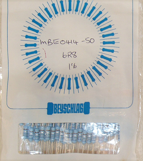 VISHAY BEYSCHLAG 6R8 Ohm 1W 1%  MBE0414-50 Series Metal Film Resistors (NEW On Tape)