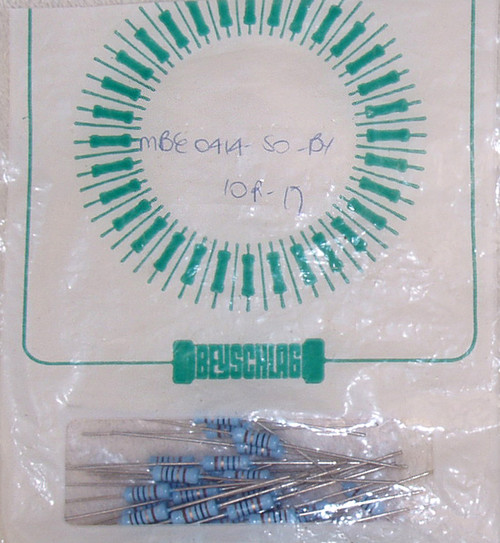 VISHAY BEYSCHLAG 10R Ohm 1W 1%  MBE0414-50 Series Metal Film Resistors (NEW Loose)