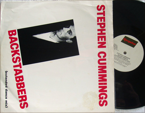 Synth Pop Rock - STEPHEN CUMMINGS Backstabbers (Extended Dance Mix) 12" Vinyl 1983