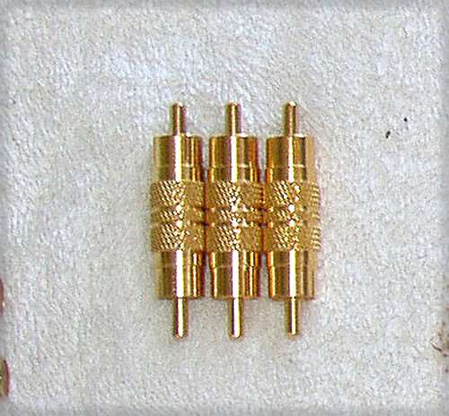 GENERIC RCA (Male To Male) Single Channel Joiner Plug Gold Plated NEW Old Stock