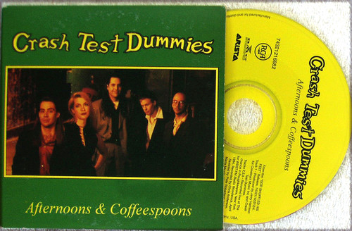 Alternative Rock  - CRASH TEST DUMMIES Afternoons & Coffespoons Maxi Single CD (Card Sleeve) 1994