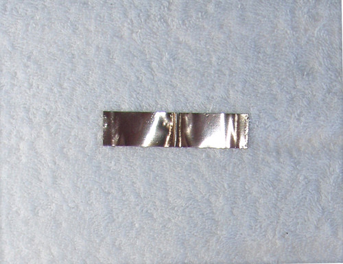 What The ... ? Small Short BRASS Metal Strip USED (Bright Shiny)