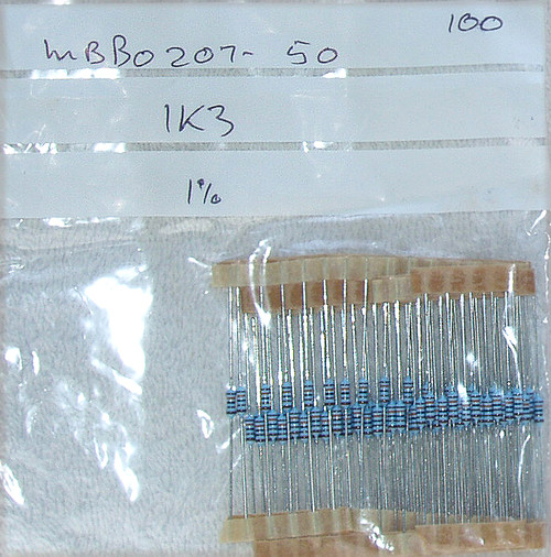 VISHAY BEYSCHLAG 1% 1K3 .6W Metal Film Resistor NEW Old Stock