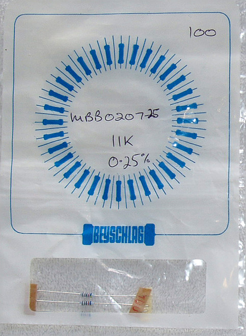 VISHAY BEYSCHLAG 0.25% 11K .4W Precision Metal Film Resistors (NEW On Tape)