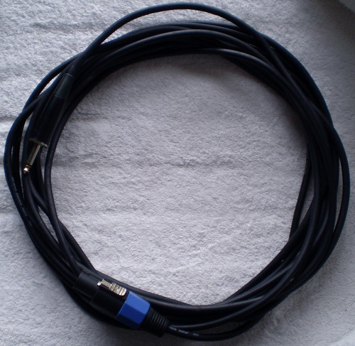 STAGG Professional PA SPEAKER LEAD (1/4" Jack Plug  To Speakon 4 Pole Latching Plug) 9 metres USED Clean Tested