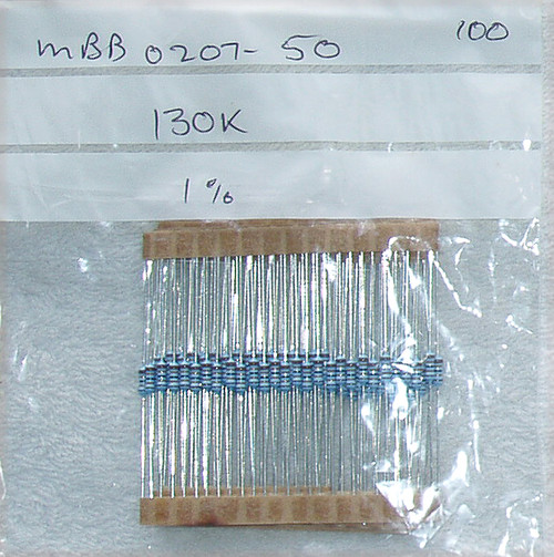 VISHAY BEYSCHLAG 1% 130K .6W Metal Film Resistor NEW Old Stock