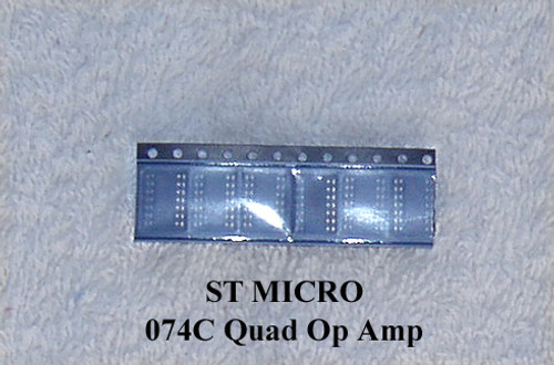 SMD STMICROELECTRONICS 074C Quad Op Amp NEW