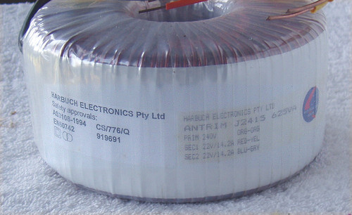 HARBUCH Toroidal AC Power Transformer 625VA (4x 22V) NEW Old Stock