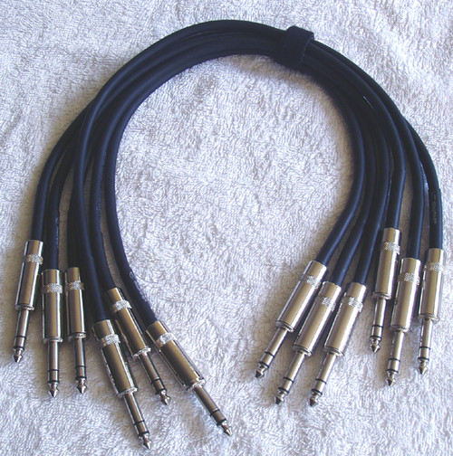 Used Swamp Industries TRS Jack to TRS Jack Balanced Audio Cables 