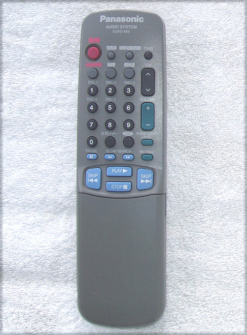 Genuine Retro PANASONIC Home Theatre System Remote Control Model EUR51966 (ONLY) TESTED & Working