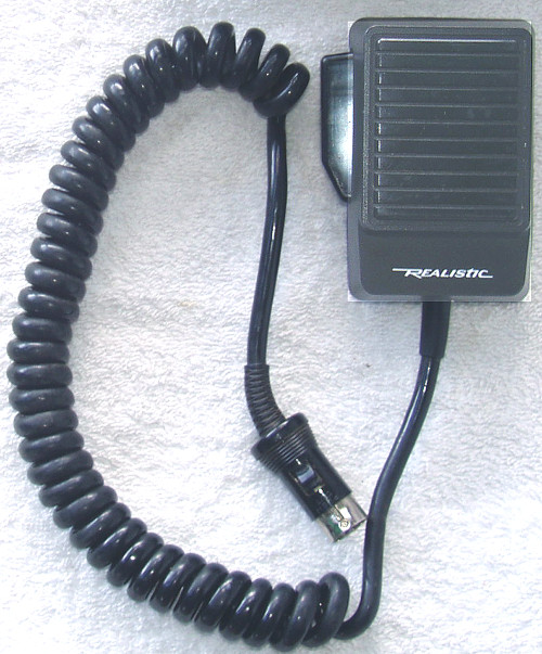 1980's REALISTIC Transceiver Microphone Heavy Duty Curly Cord 5 Pin DIN USED Tested Working