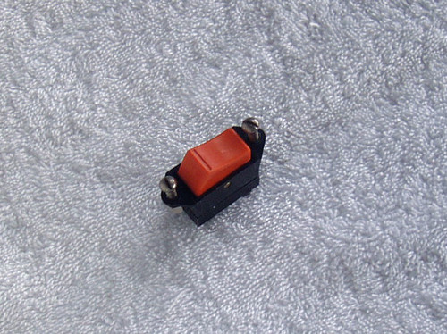 M.S.P. Large Orange Rocker Switch 3A 250V~ (USED Tested)