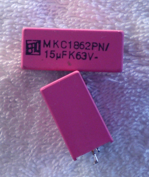 ERO (RODERSTEIN) Germany 15uF 63V Non Polarised MKC1862 Series Capacitor USED Tested
