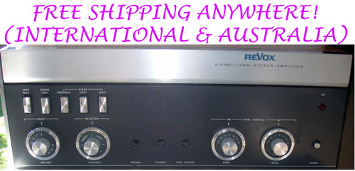 FREE INTERNATIONAL SHIPPING! Classic 1970's REVOX (Germany) A78 MKII  40W+40W Continuous RMS Class A-B Stereo Amplifier FULL Description WORKING "BUT"