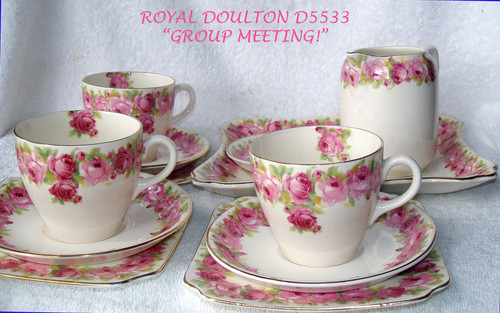 A few pieces of WWII Royal Doulton