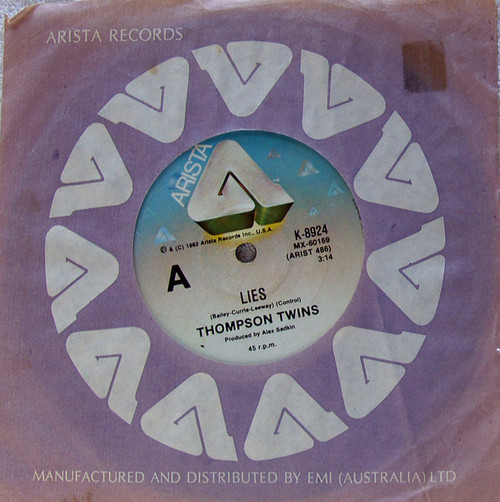 Synth Pop - THOMPSON TWINS Lies 7" Vinyl 1982