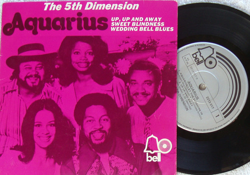 Psychedelic Soul - THE 5TH DIMENSION Aquarius 7" EP Vinyl 1972
