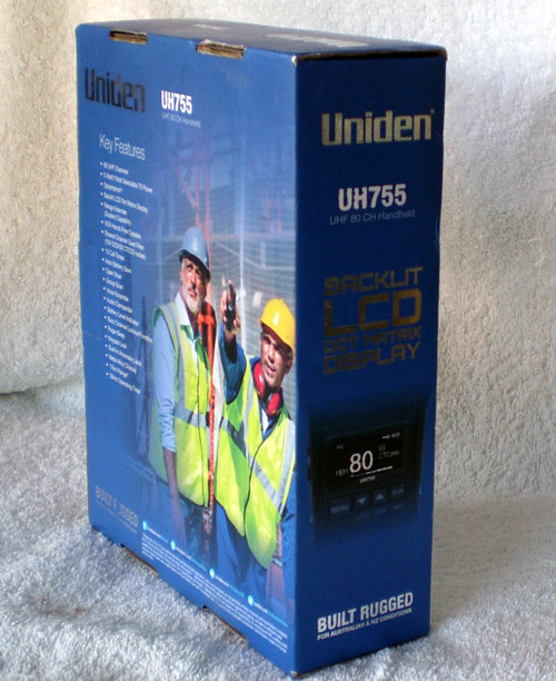 UNIDEN UHF Portable Transceiver Model: UH755 Citizen Band 80 Channels For Australia & NZ NEW UNIDEN UHF Portable Transceiver Model: UH755 Citizen Band 80 Channels For Australia & NZ NEW