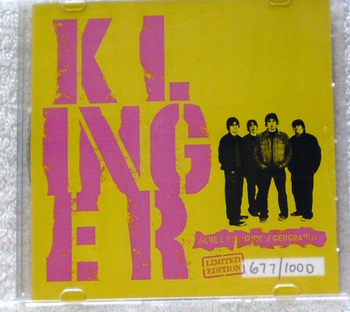 Indie Rock - KLINGER Geography/Acne & Peroxide  CD Single (Numbered) 2002 Indie Rock - KLINGER Geography/Acne & Peroxide  CD Single (Numbered) 2002