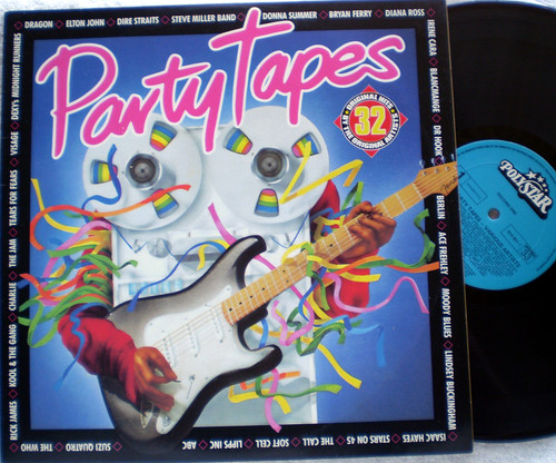 Funk Soul Pop Rock - PARTY TAPES 32 Original Hits By The Original Artists (Compilation) 2x Vinyl 1983