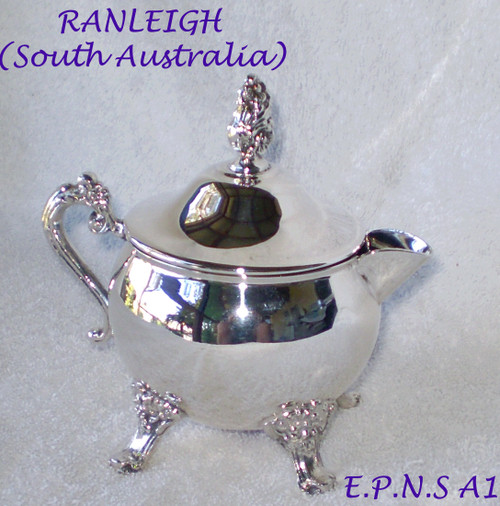 1960's RANLEIGH (South Australia) Lidded Creamer Jug (Silver Plate A1) Very Good Condition