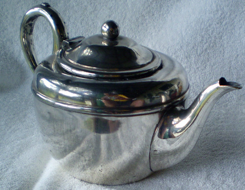 Late 1920's JAMES DIXON & SONS (Sheffield) EPBM TEAPOT With Hinged Lid (Brittania Metal) "The Old Tart!" Read The Description PLEASE