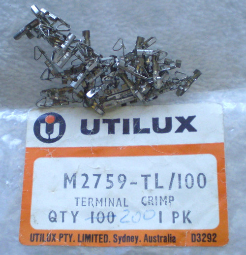UTILUX (Australia) Crimp Terminal Pin M2759 K K Connector Series (1) NEW Old Stock