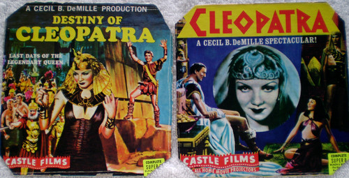 (1930's) CLEOPATRA & DESTINY OF CLEOPATRA (Cecil B. DeMille Productions) Super 8 Black & White Silent 2x 200' (Single 400' Reel)