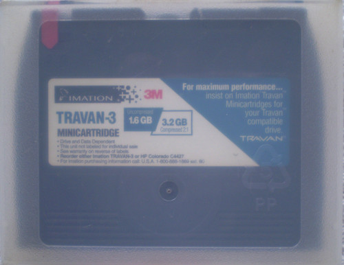 1990's 3M IMATION  TRAVAN-3 (1.6Gb/3.2Gb) Data Mini Cartridge (Probably Used)