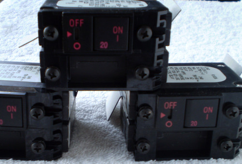 AIRPAX (USA) Circuit Breaker LELBX11-36758-1-V 20A 250V AC  NEW