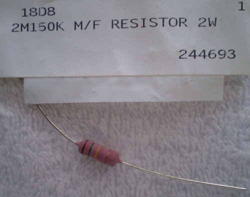 1 PHILIPS PR02 150K Ohm 2W 5% Metal Film Resistor (NEW Old Stock)