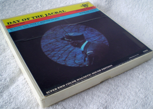 1973 DAY OF THE JACKAL (Edward Fox) Selected Scenes (Super 8 Colour Film With Sound  & Original Case)