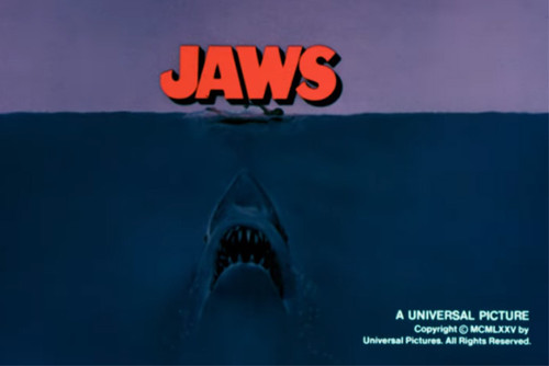 1975 JAWS (Roy Schneider) Super 8  800' (10") Reel Film Colour  & Sound In A POSSO Library Case