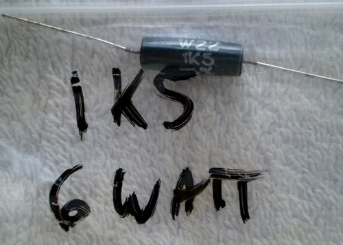 WELWYN (UK) 1K5 6 Watt  Wirewound Ceramic Resistor NEW Old Stock