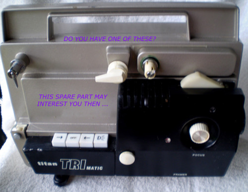 1983 TITAN TRIMATIC Dual 8mm Silent Film Projector SPARE PART ONLY - Projector Lamp BASE SOCKET KIT ONLY (USED)